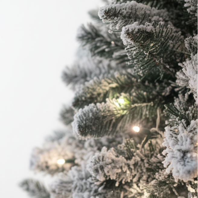 Brad Artificial Nins cu Instalație LED integrată